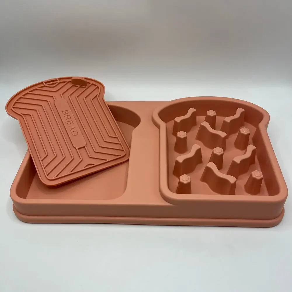 Pet Slow Feeder Bowl Anti-Choke Pet Feeding Bowl Non-Slip & Anti-Tip